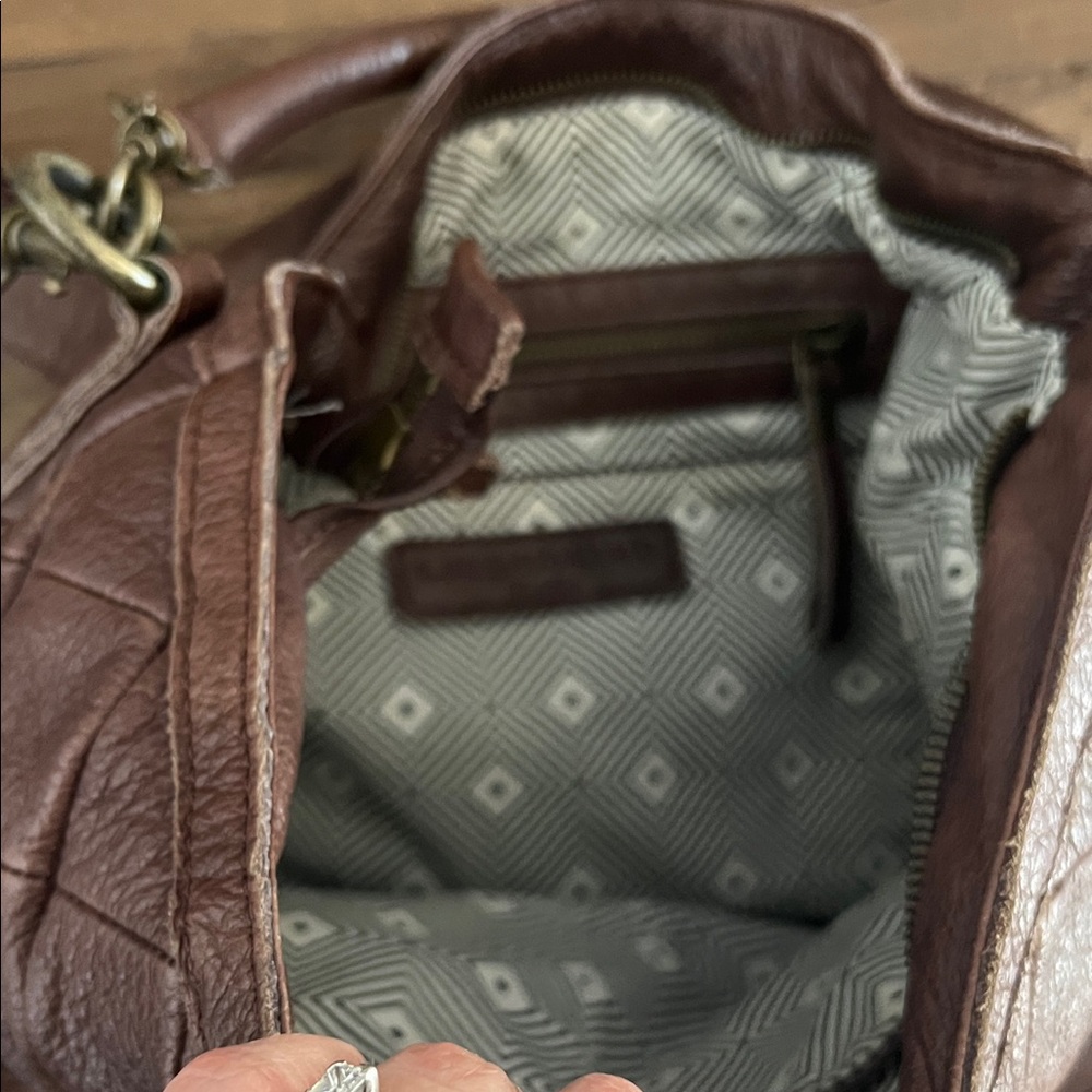 EUC Liebeskind Dark Brown Quilted Shoulder Bag - Picture 5 of 11